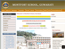 Tablet Screenshot of montfortguwahati.org